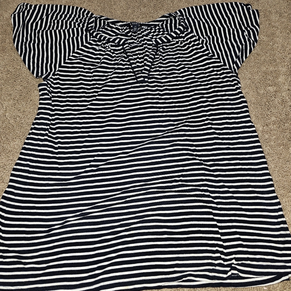 Chaps flutter sleeve top